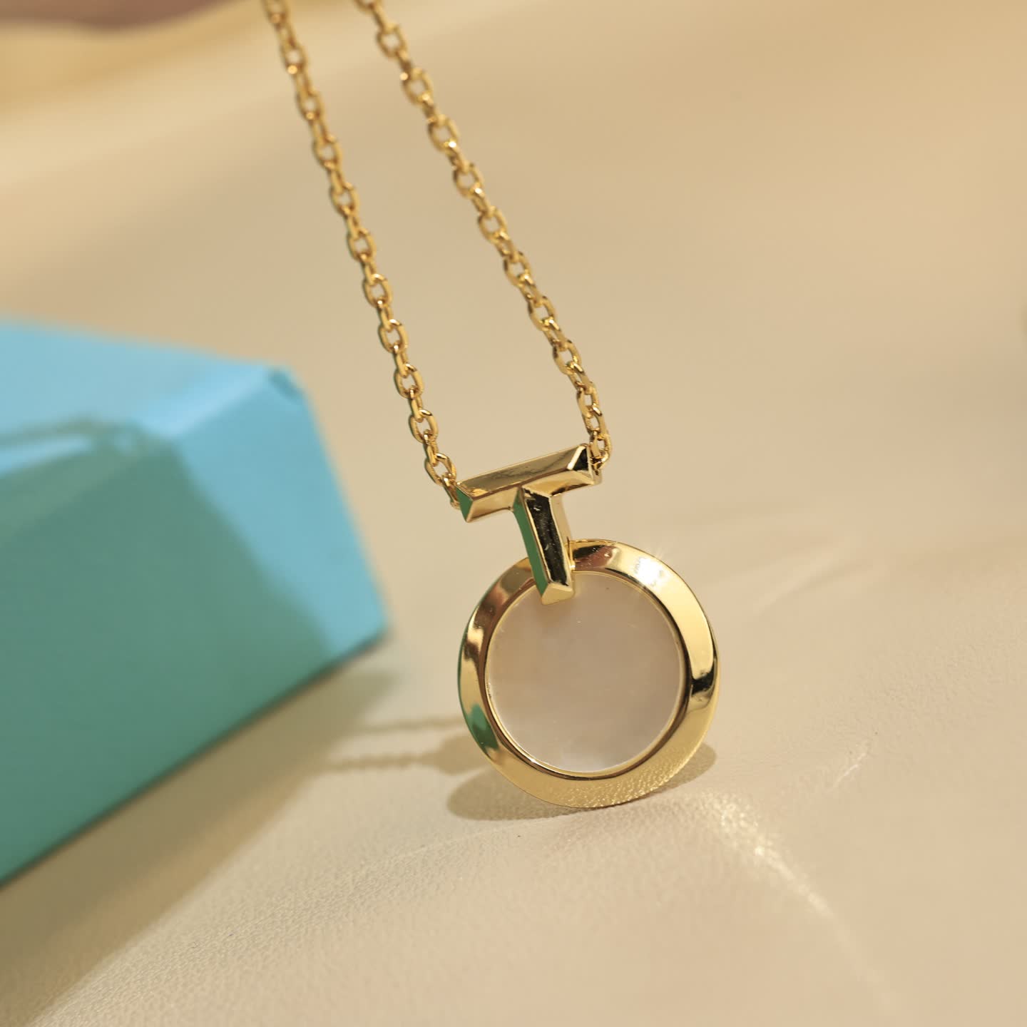 Tiffany & Co Elegant Circle Pendant Necklace